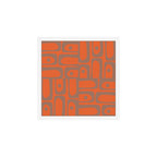 Midcentury Modern Piquet 8 Inspired by PANTONE 17 1230 Color of the Year Mocha Mousse Art Print Gallery Image 1