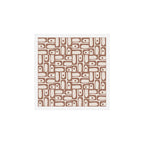 Midcentury Modern Piquet Inspired by PANTONE 17 1230 Color of the Year Mocha Mousse Art Print Gallery Image 1