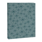 Midcentury Modern Twinkly Retro Starburst Pattern in Light Steel Blue Canvas Print Gallery Image 8