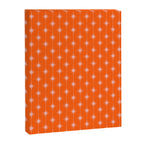 Midcentury Stars and Dots Classic Pattern in Orange and Blush Pink Canvas Print Gallery Image 8