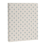 Midcentury Stars and Dots Light Blue Gray and Cream Pattern Canvas Print Gallery Image 8