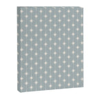 Midcentury Stars and Dots Pattern in Light Blue Gray and Cream Canvas Print Gallery Image 8