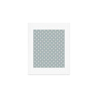 Midcentury Stars and Dots Pattern in Light Blue Gray and Cream Art Print Gallery Image 1