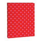 Midcentury Stars and Dots Pattern in Preppy Pink and Red Canvas Print Gallery Image 8