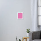 Midcentury Stars and Dots Preppy Pink and Red Pattern Art Print Gallery Image 3