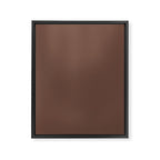 Milk Chocolate Brown Solid  Framed Canvas Print Gallery Image 8