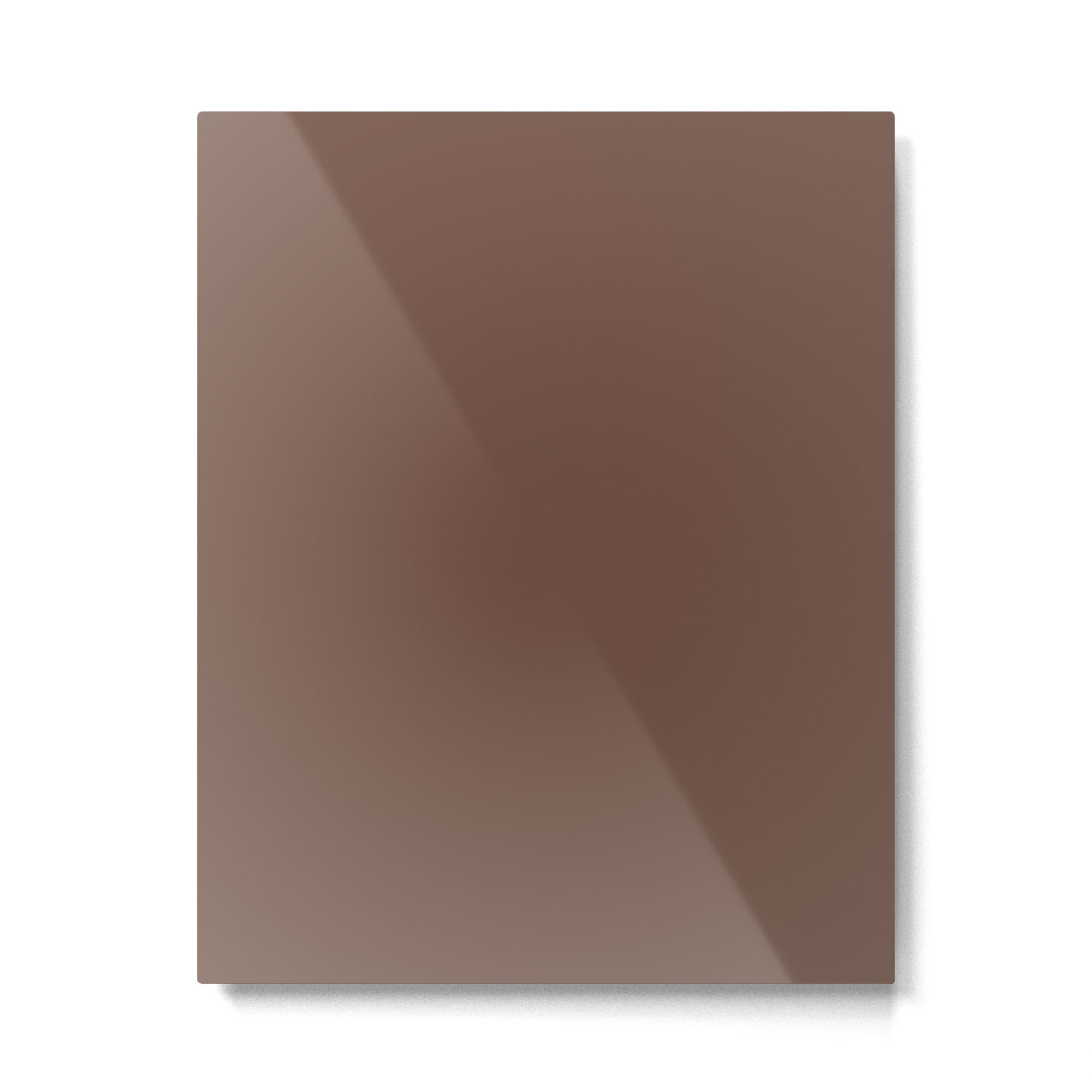 Milk Chocolate Brown Solid  Metal Print Gallery Image 6