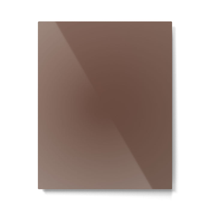 Milk Chocolate Brown Solid  Metal Print Gallery Image 1