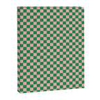 Miniature Check Pattern in Pink and Green Canvas Print Gallery Image 8