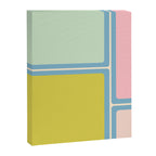 Minimal Geometrics Baby Blue Pink Lime Pastel Pattern Canvas Print Gallery Image 8