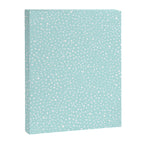 Minimal Painted Smudge Dots Pattern in Light Aqua Canvas Print Gallery Image 6