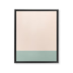 Minimalist Color Block in Cream and Light Celadon Mint Aqua Sage Framed Canvas Print Gallery Image 8