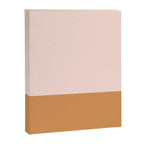 Minimalist Colour Block in Pale Blush Pink and Muted Ochre Canvas Print Gallery Image 8