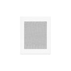Minimalist Fine Weave Pattern in Gray and White Art Print Gallery Image 1