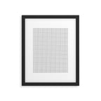 Minimalist Fine Weave Pattern in Gray and White Framed Art Print Gallery Image 6