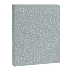 Minimalist Pale Painted Smudge Dots Pattern in Light Blue Gray and Cream Canvas Print Gallery Image 6