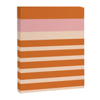 Mixed Stripe Pattern in Orange and Pink Canvas Print Gallery Image 8