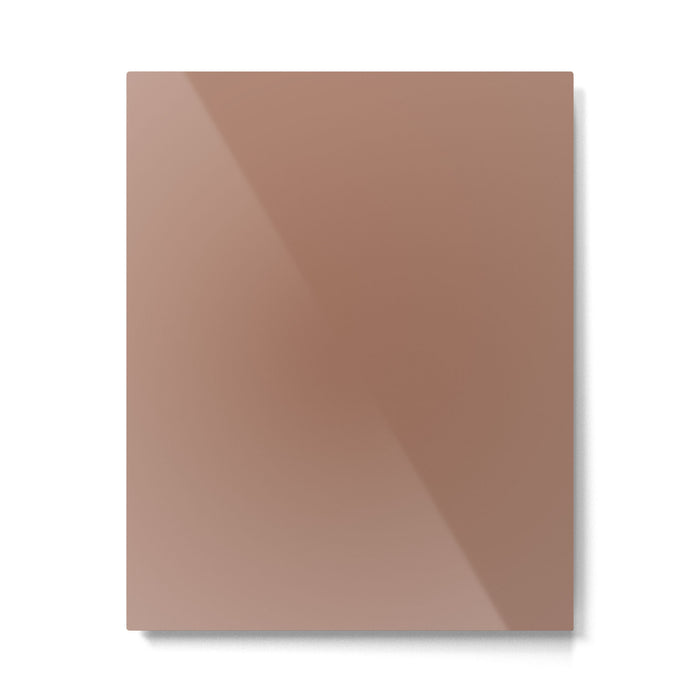Mocha Brown Solid Color Metal Print Gallery Image 1