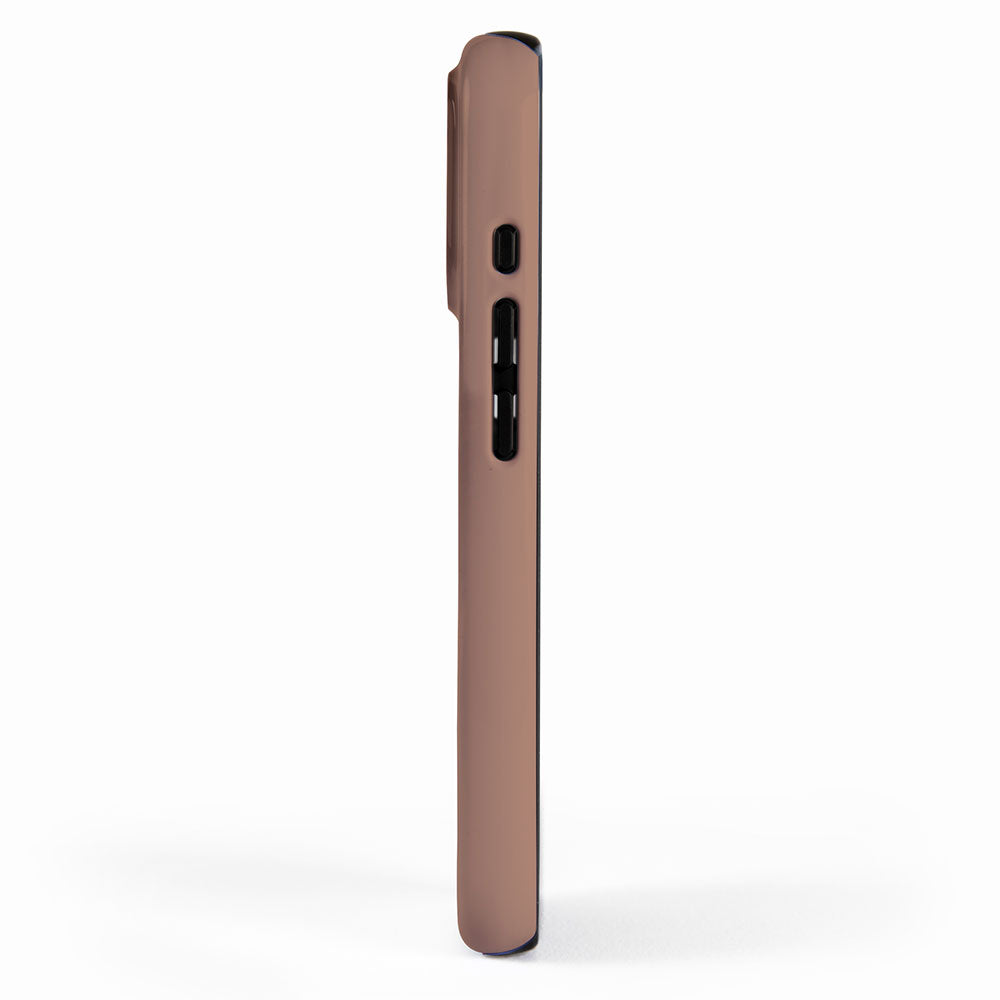 Mocha Brown Solid Color iPhone Case Gallery Image 2