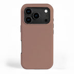 Mocha Brown Solid Color iPhone Case Gallery Image 1