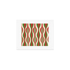 Mod Christmas Retro Xmas Hourglass Abstract Pattern  Art Print Gallery Image 1