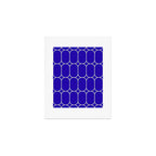 Mod Pods Pattern in Cobalt Blue and Beige Art Print Gallery Image 1