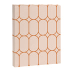 Mod Pods Retro Geo Pattern in Burnt Orange Cream Canvas Print Gallery Image 8