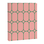 Mod Pods Retro Minimalist Geometric Pattern in Pink and Bright Green Canvas Print Gallery Image 8