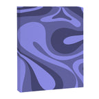 Mod Swirl Retro Abstract Pattern in Periwinkle Purple Tones Canvas Print Gallery Image 8