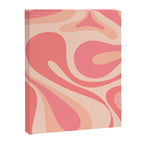 Mod Swirl Retro Abstract Pattern in Pink and Blush Canvas Print Gallery Image 8