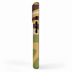Mod Thang Retro Modern Abstract Pattern in 70s Avocado Green Brown Mustard iPhone Case Gallery Image 2