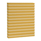 Modern Ink Weave Ikat Mudcloth Pattern in Marigold Mustard Ochre Canvas Print Gallery Image 6