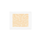Modern Liquid Swirl Abstract Pattern in Pale Apricot Cream Art Print Gallery Image 1