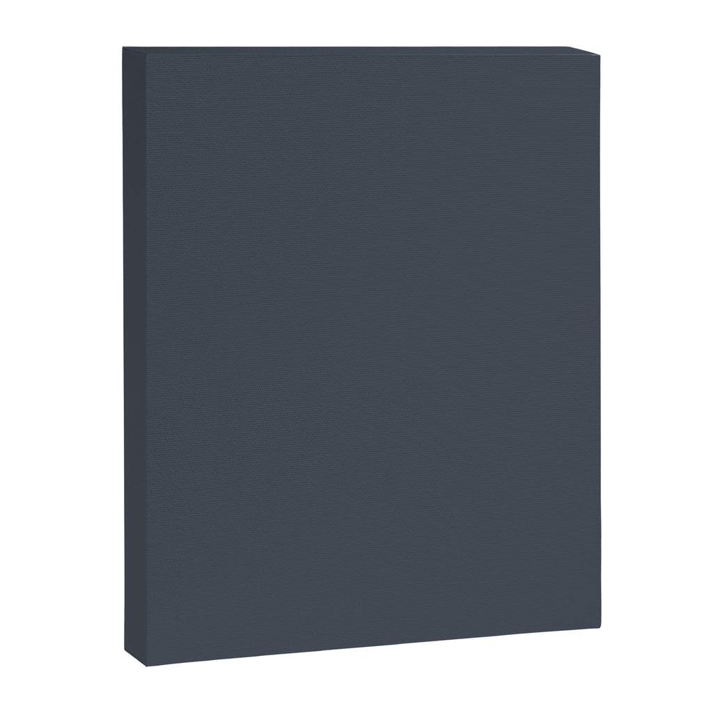 Modern Navy Blue Gray Solid Canvas Print Gallery Image 8