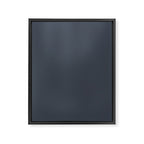 Modern Navy Blue Gray Solid Framed Canvas Print Gallery Image 8
