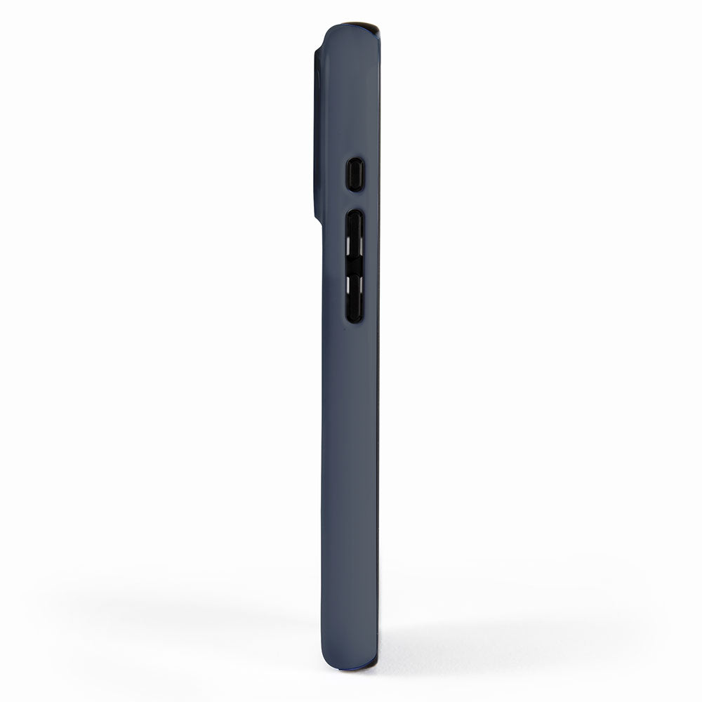 Modern Navy Blue Gray Solid iPhone Case Gallery Image 2