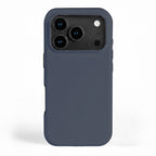 Modern Navy Blue Gray Solid iPhone Case Gallery Image 1