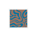 Modern Retro Liquid Swirl Wavy Abstract Inspired by PANTONE 17 1230 Color of the Year Mocha Mousse Art Print Gallery Image 1