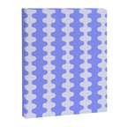 Modern Retro Wavy Ogee A-Go-Go Pop Stripes in Periwinkle Canvas Print Gallery Image 8