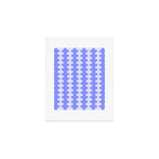 Modern Retro Wavy Ogee A-Go-Go Pop Stripes in Periwinkle Art Print Gallery Image 1