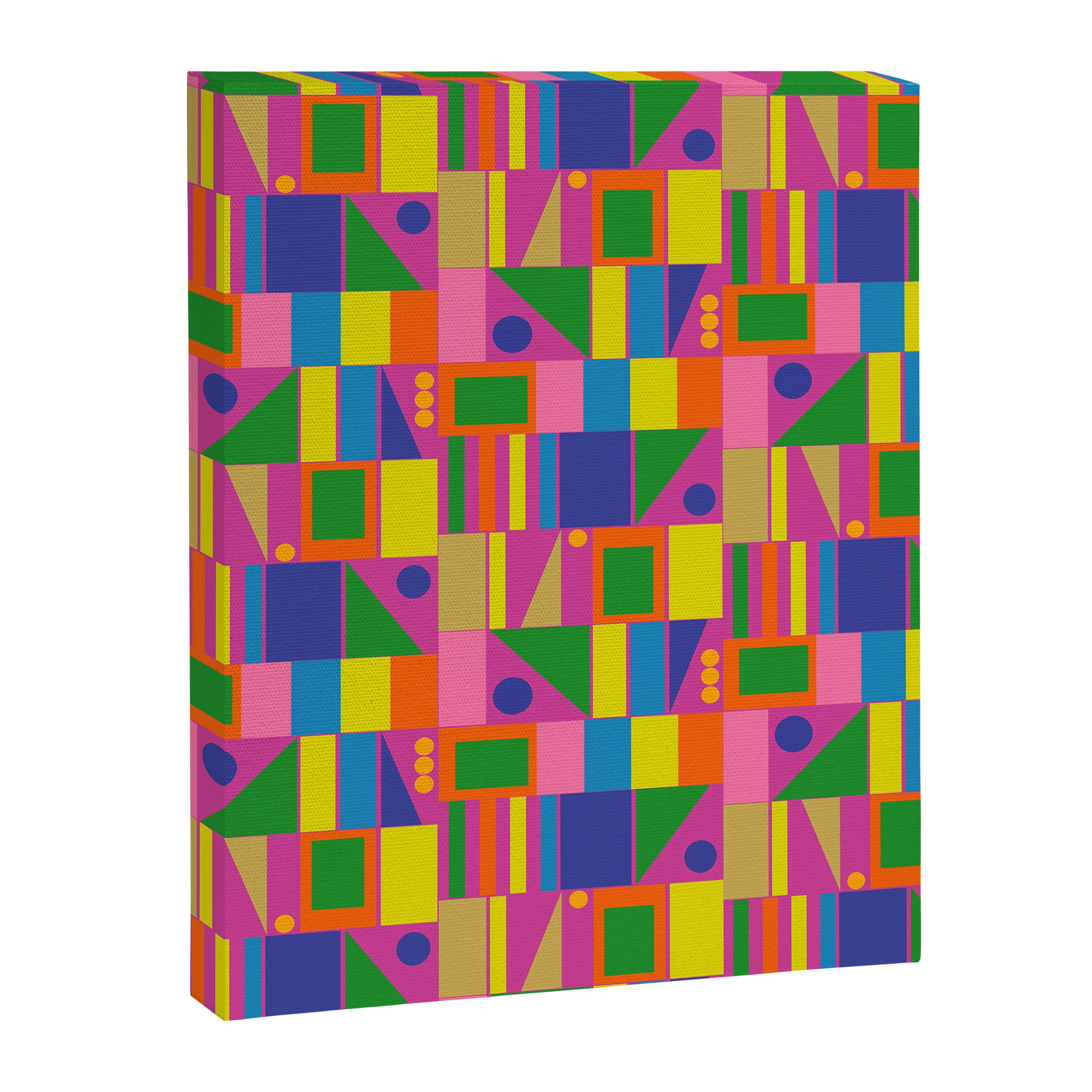Modtastic Colorful Mid Century Modern Fun Retro Geometric Pattern Canvas Print Gallery Image 6