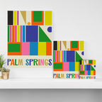 Modtastic Palm Springs Colorful Mid Century Modern Abstract Geometric Canvas Print Gallery Image 3