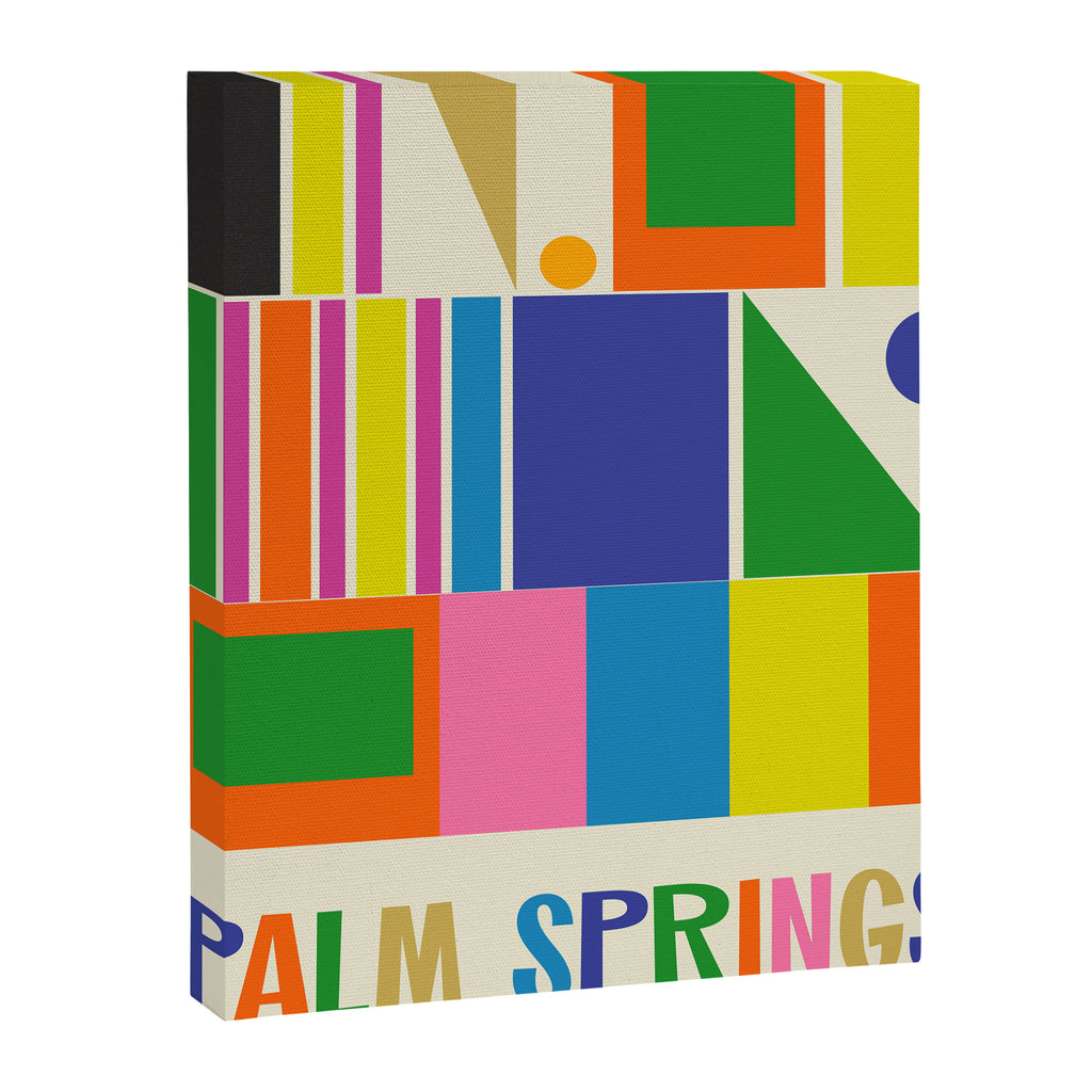 Modtastic Palm Springs Colorful Mid Century Modern Abstract Geometric Canvas Print Gallery Image 8