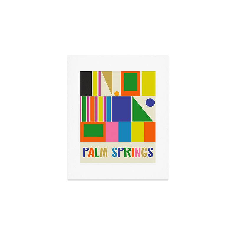 Modtastic Palm Springs Colorful Mid Century Modern Abstract Geometric Art Print Gallery Image 1