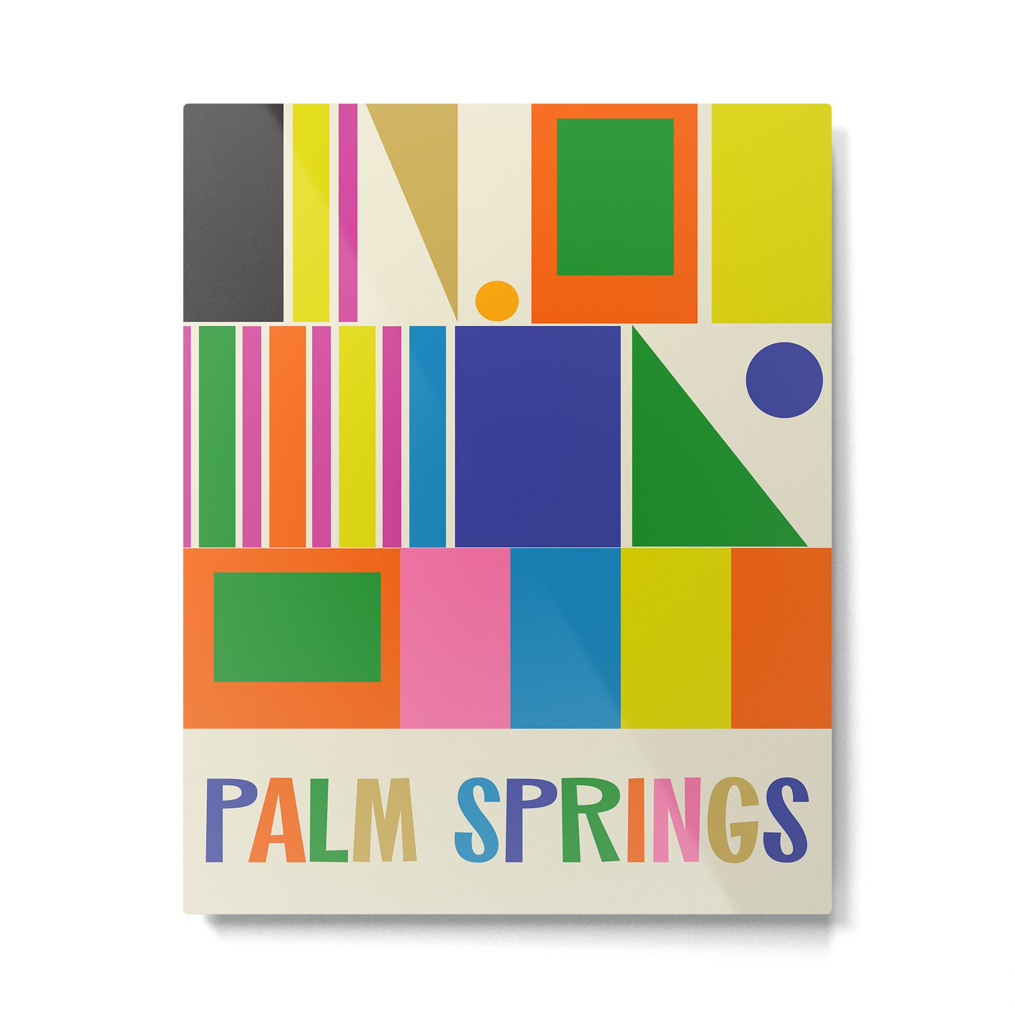 Modtastic Palm Springs Colorful Mid Century Modern Abstract Geometric Metal Print Gallery Image 6