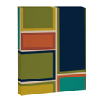 Modular Midcentury Modern Geometric Pattern in Retro Mid Mod Colors Canvas Print Gallery Image 8