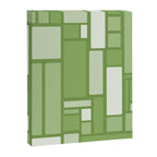 Modulus Retro Modern Geometric Pattern in Vintage Green Canvas Print Gallery Image 8