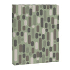 Morningside Heights Midcentury Modern Pattern in Gray, Almond, and Sage Green  Canvas Print Gallery Image 8