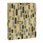 Morningside Heights Midcentury Modern Pattern in Retro Gray, Cream, and Yellow Canvas Print Gallery Image 8
