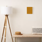 Morocco Mustard Gold Solid Colour Canvas Print Gallery Image 2